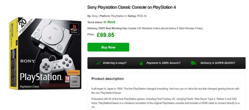 playstation classic