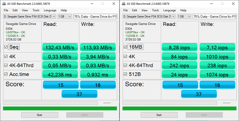 Seagate Game Drive for PS4 4TB Bench asssd 0 combined 75