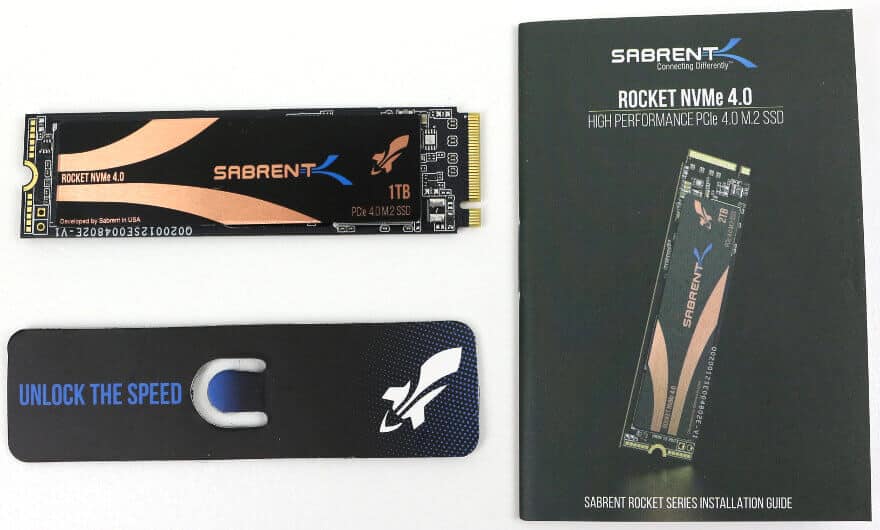 Sabrent Rocket 4.0 Photo box content