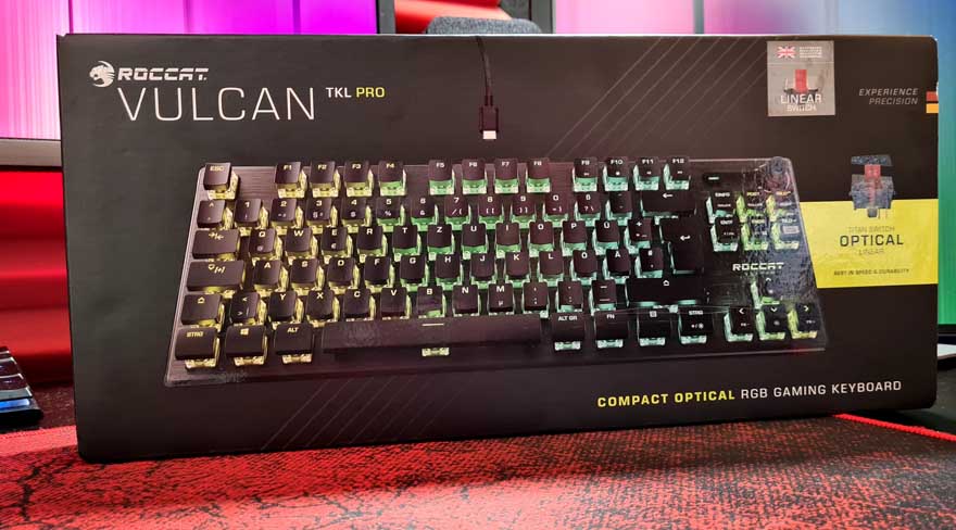 Roccat Vulcan TKL Pro Compact Optical RGB Gaming Keyboard (OPEN