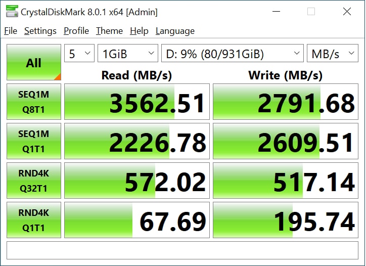 samsung ssd 980 1tb CDM 