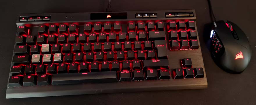 K70 LUX Mechanical Gaming Keyboard — Red LED — CHERRY® MX Red