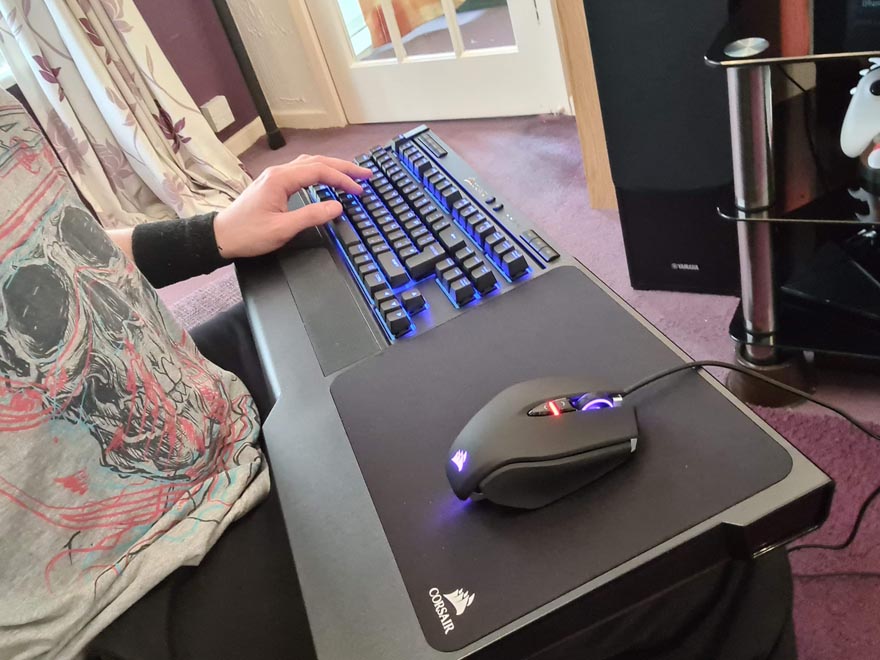 Let's Play Xbox and PC with the Same Corsair Peripherals (and Lapboard)!