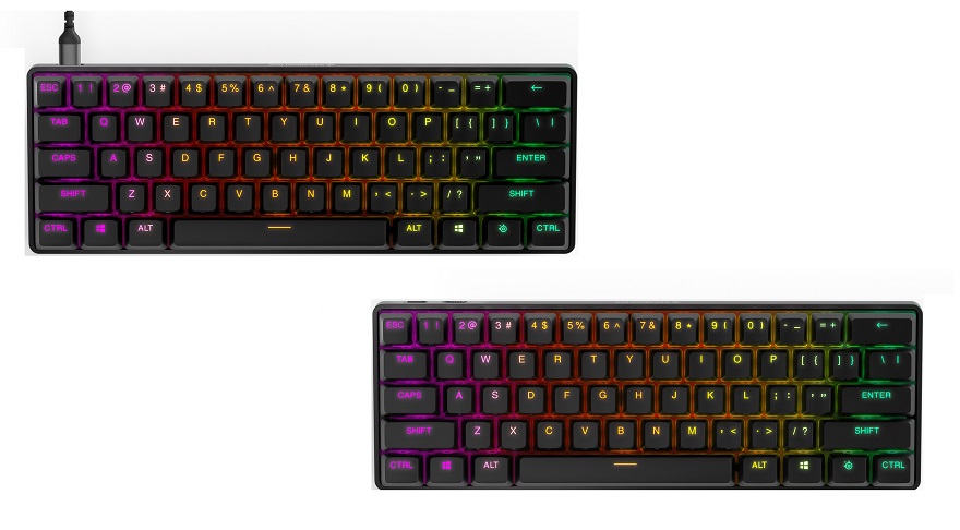 SteelSeries Apex Pro Mini Wireless Gaming Keyboard, Streamlined