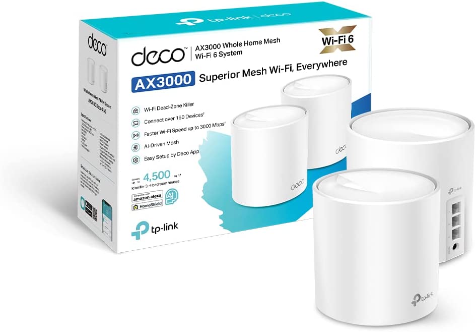 TP-Link DECO X50(3-PACK) AX3000 Whole Home Mesh WiFi 6 System