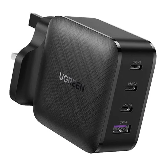 UGREEN USB C Charger 65W, 4 Ports Fast GaN Charger 