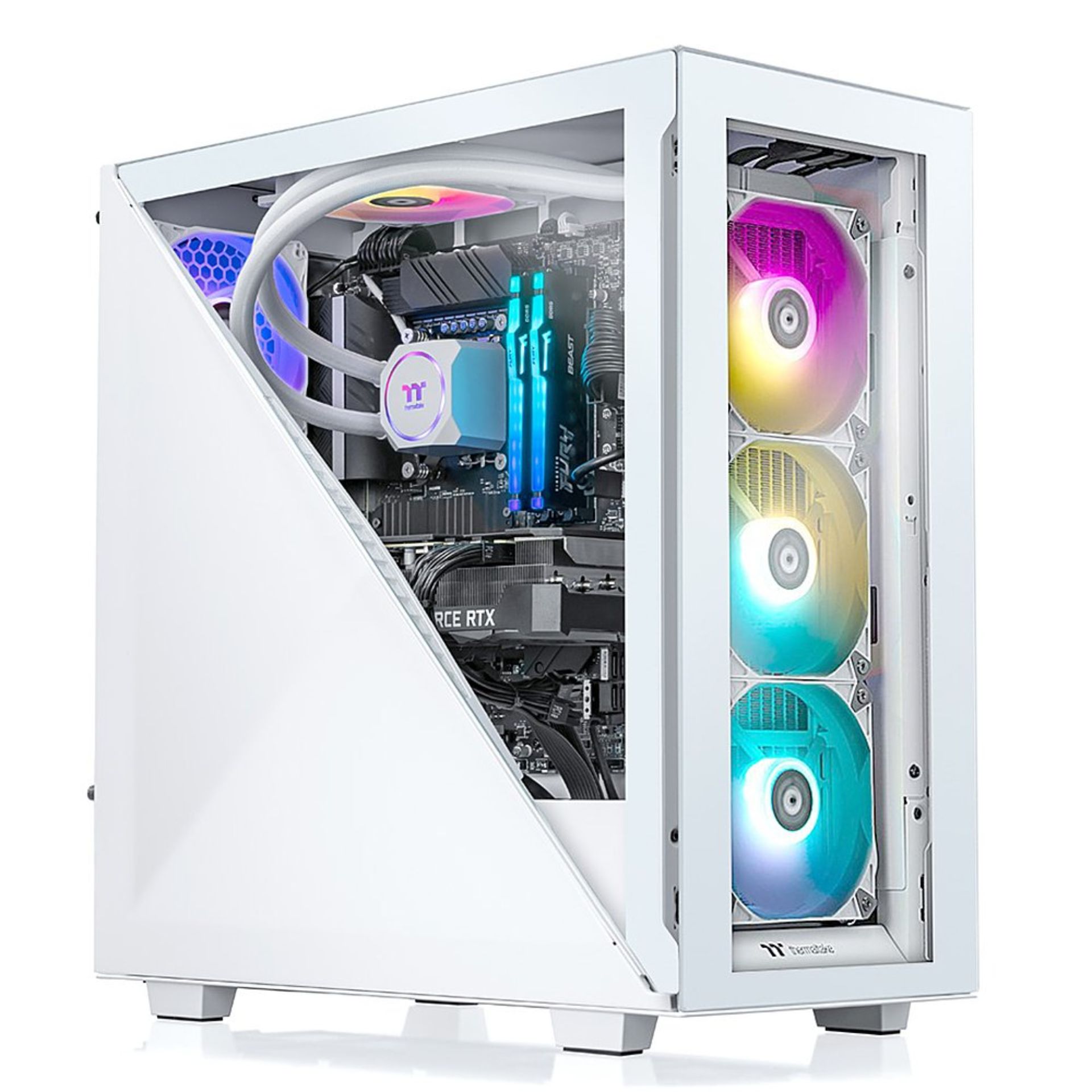 Thermaltake Launches Two White Pre-built Liquid Cooled Gaming Systems ...