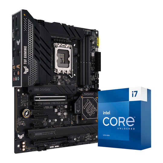  Intel Core i7-13700K Desktop Processor 16 cores (8 P-cores + 8  E-cores) 30M Cache, up to 5.4 GHz + ASUS TUF Gaming Z790-Plus WiFi LGA  1700(Intel®12th&13th Gen) ATX Gaming Motherboard 