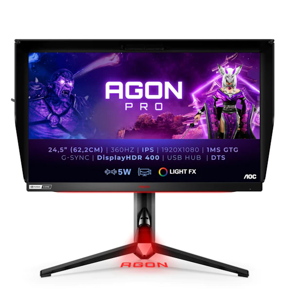 AOC 25 AG254FG 1920 1080 IPS 360Hz 1ms G Sync HDR Widescreen