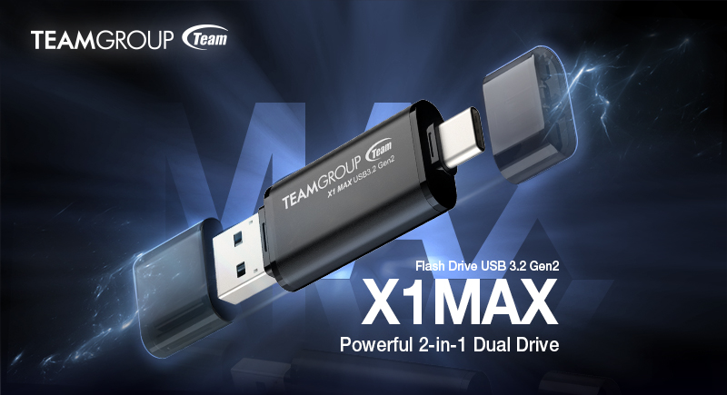 TEAMGROUP Unveils X1 MAX USB Flash Drive for Business Professionals