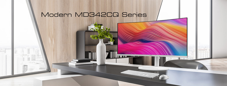 MSI Announces New MSI Modern MD342CQP Monitor Series