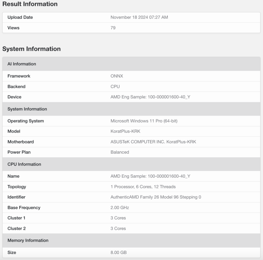 AMD Krackan Processor with 6 Zen 5 and Zen 5c Cores for Budget AI Laptops Leaked