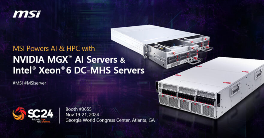 MSI Introduces New NVIDIA MGX Servers, Featuring Intel Xeon 6 and New Server Boards